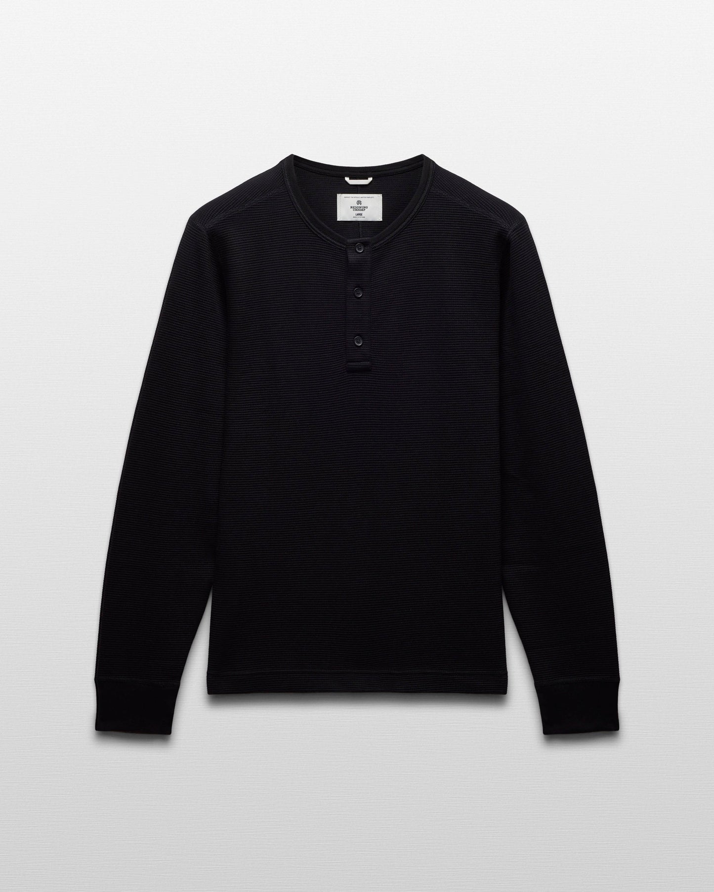 Lightweight Waffle Standard Henley