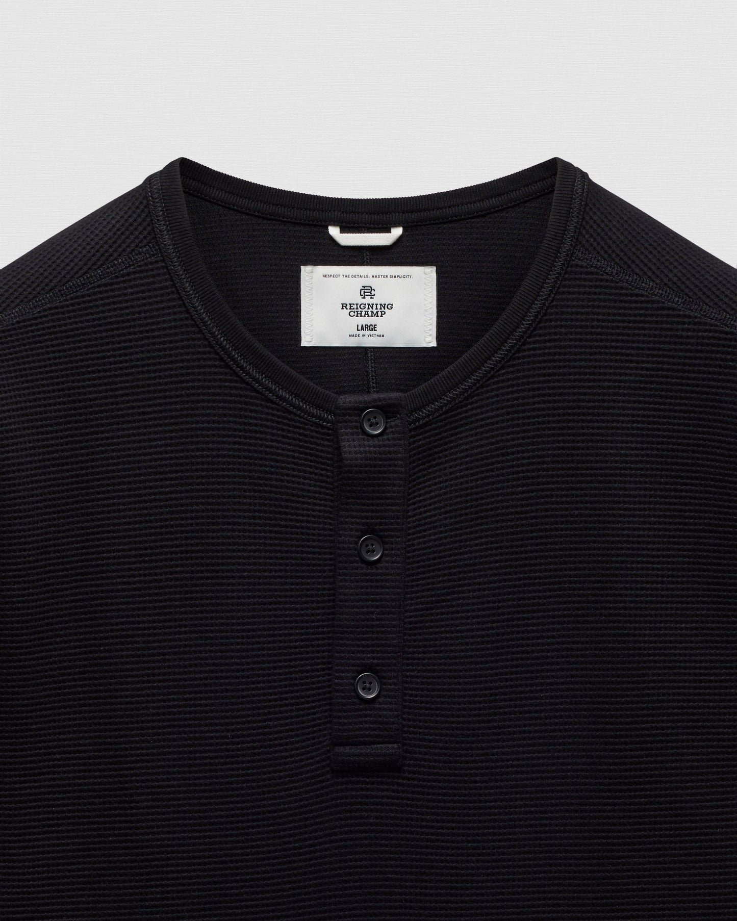 Lightweight Waffle Standard Henley