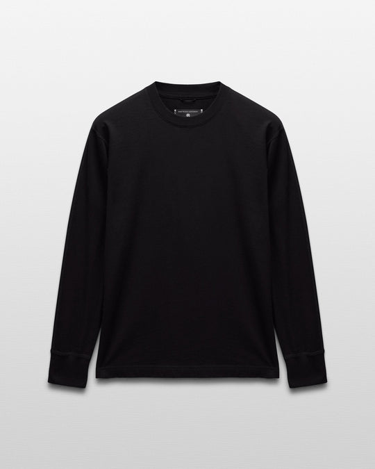 Kyoto Black Midweight Jersey Classic Long Sleeve