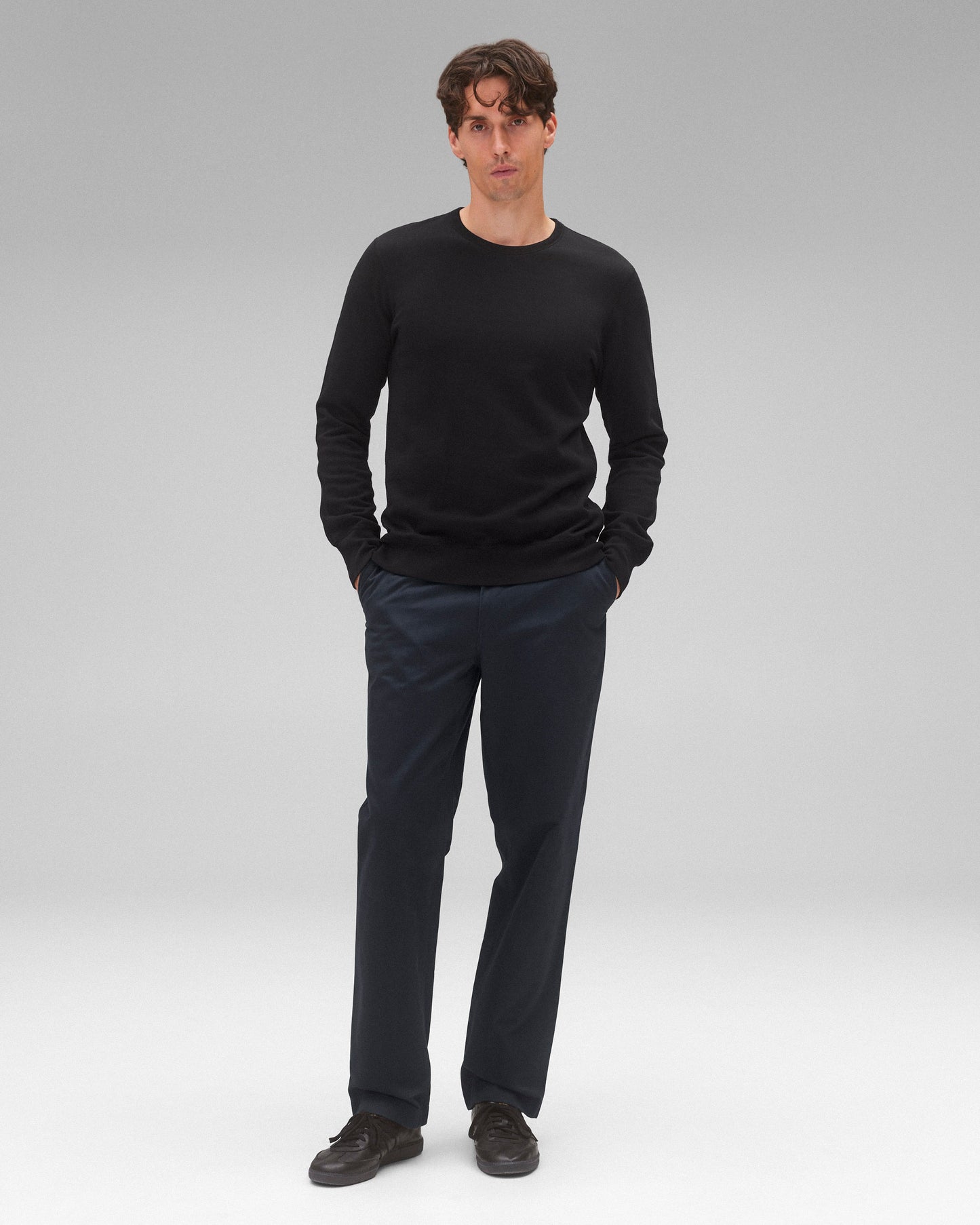 Lightweight Terry Slim Crewneck - Vault