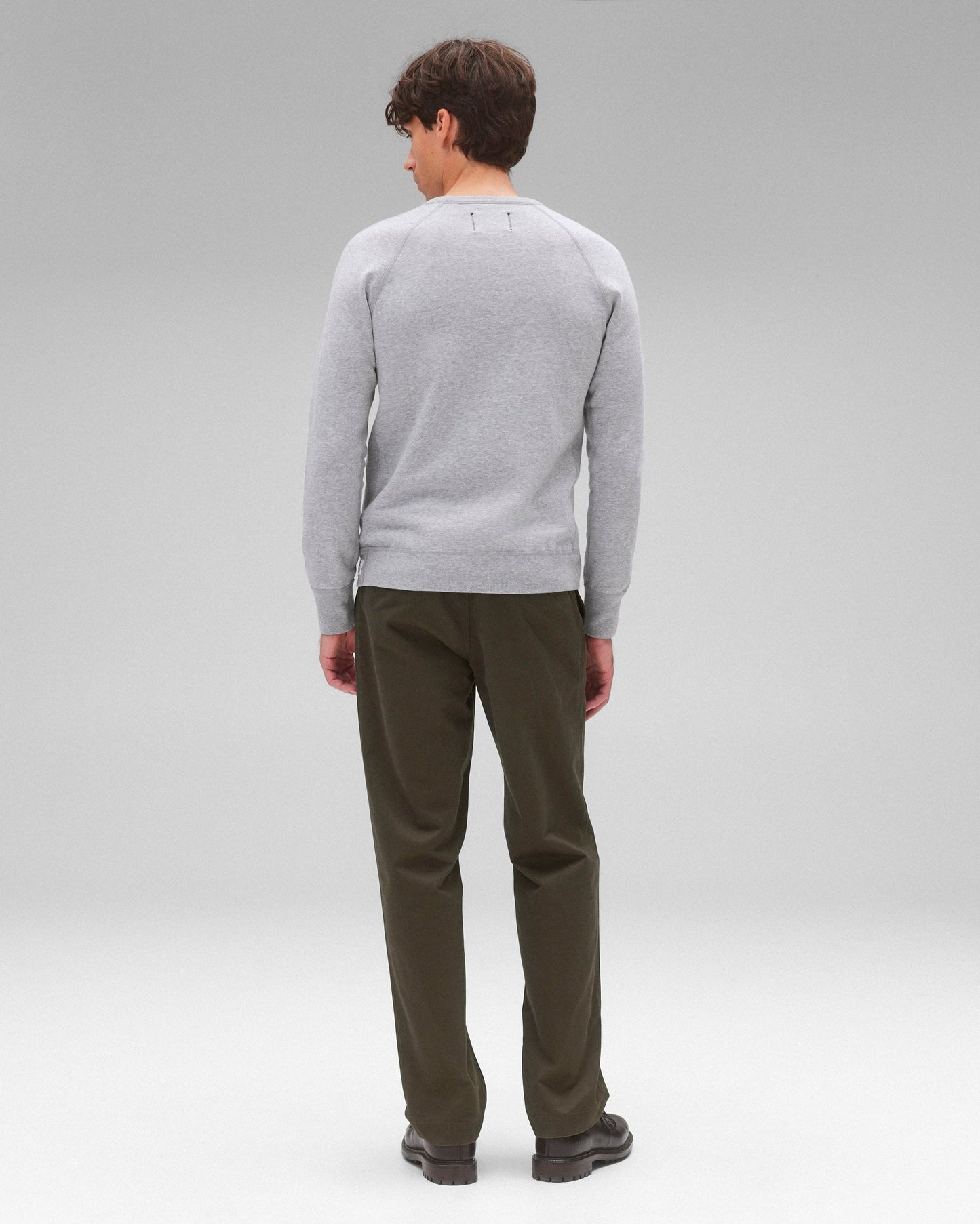 Lightweight Terry Slim Crewneck - Vault