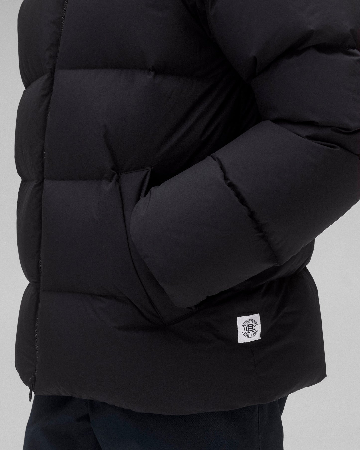 Matte Ripstop Franchise Hooded Down Jacket
