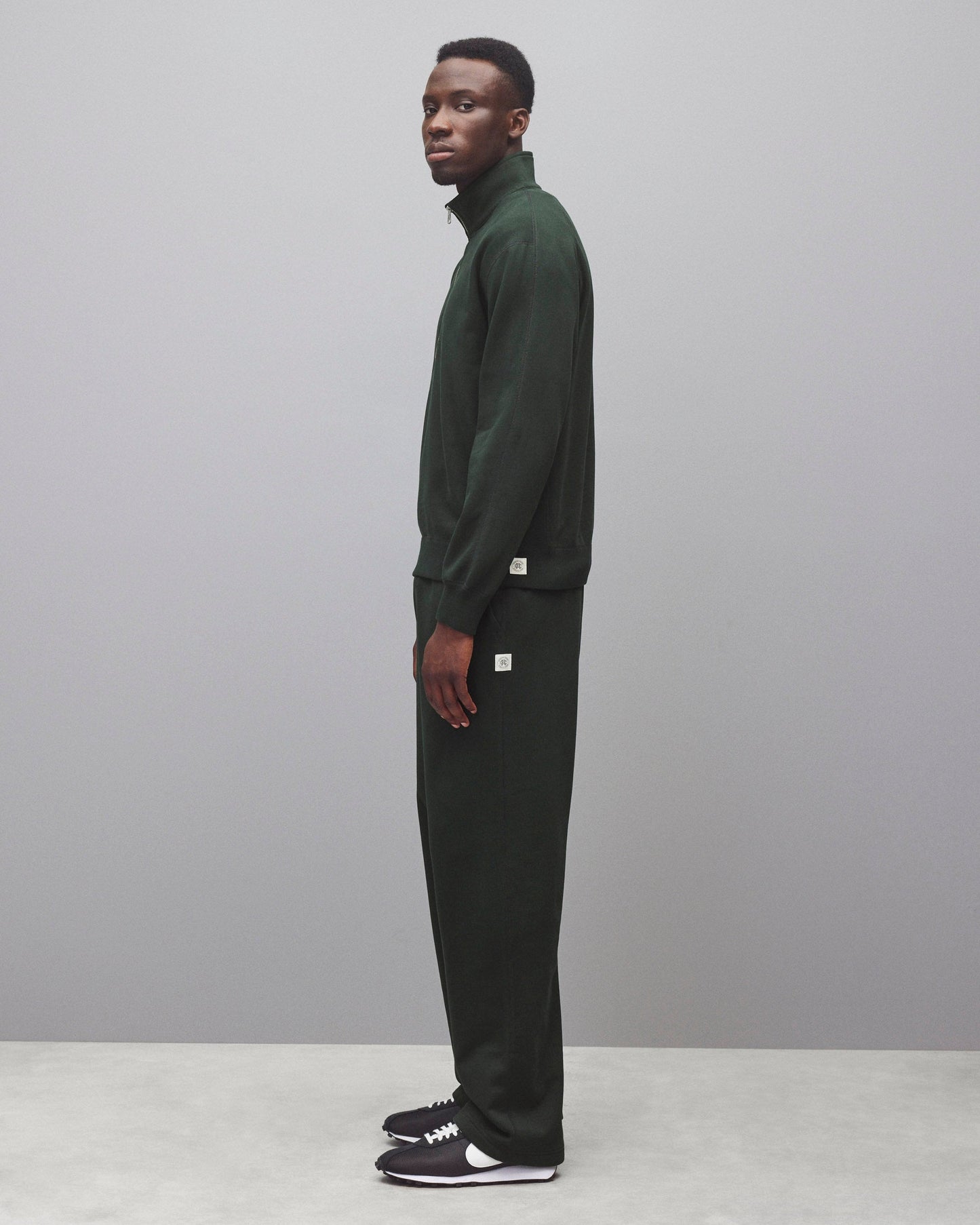Midweight Terry Standard Half Zip Sweatshirt