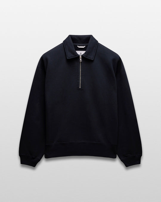Brushed Fleece Relaxed Half Zip Sweatshirt