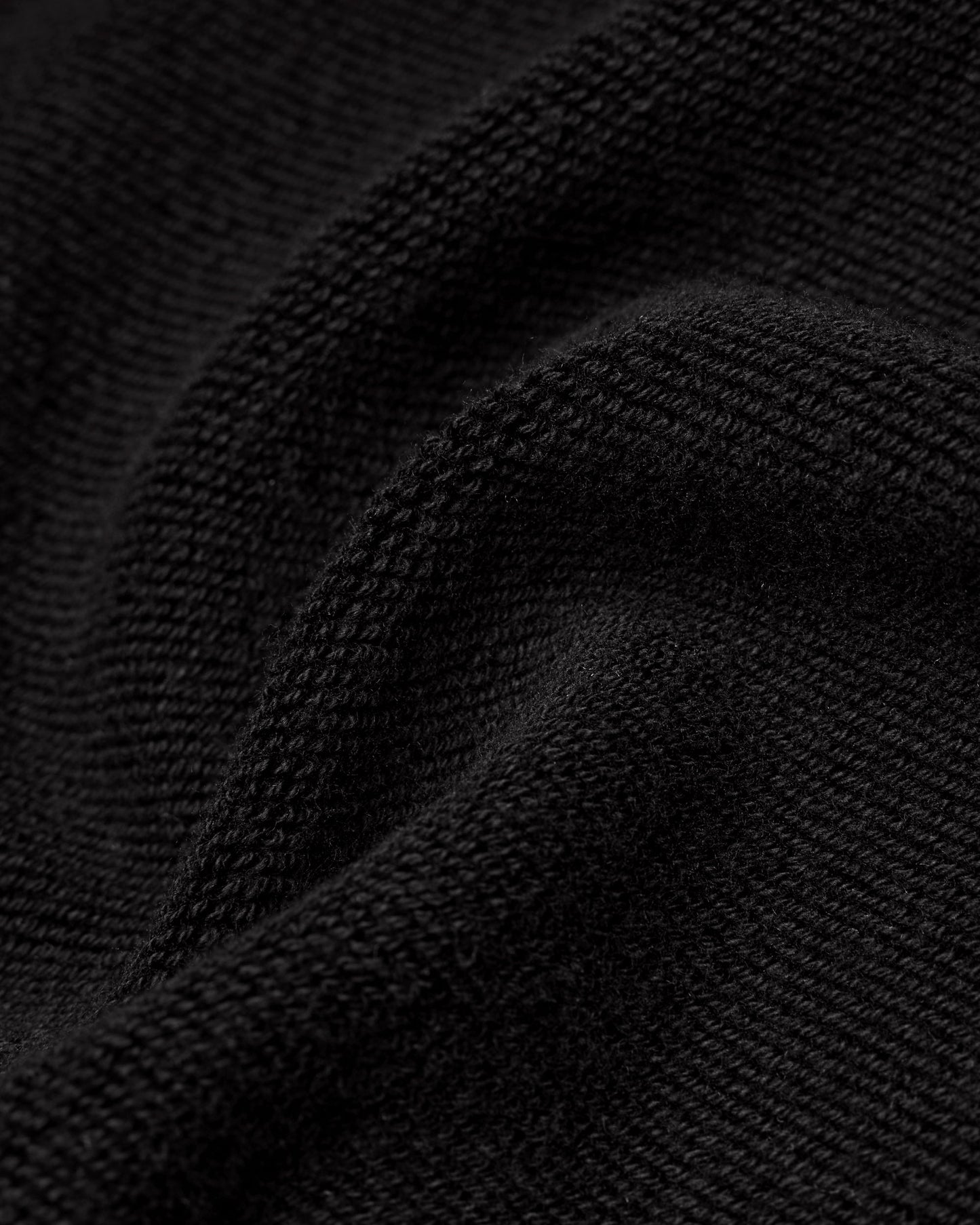 Kyoto Black Midweight Terry Rugby Standard Sweater