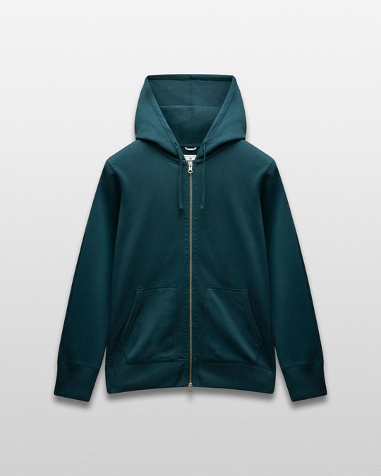 Midweight Terry Slim Zip Hoodie