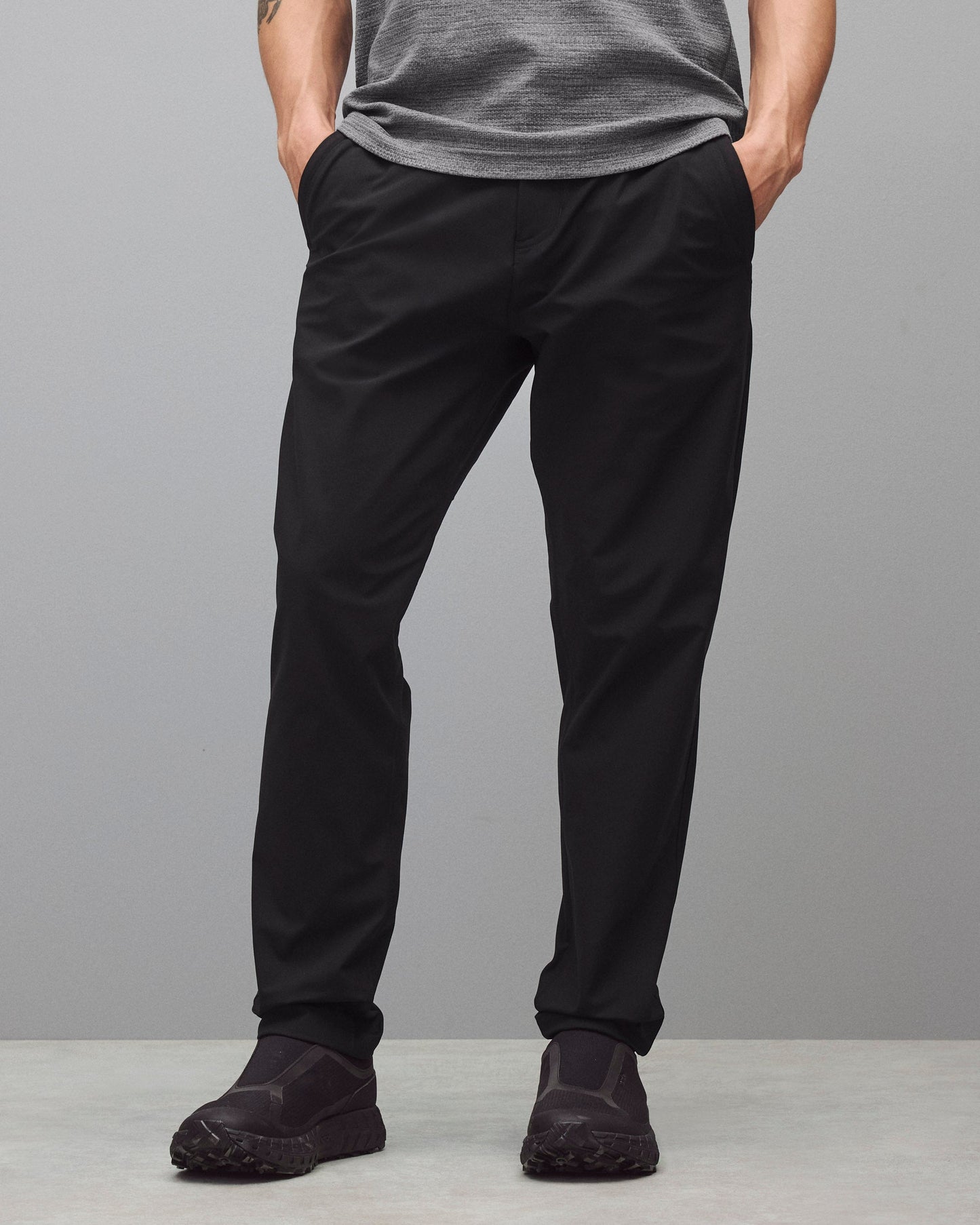 Stretch Warp Knit Coach's Slim Pant Shorter