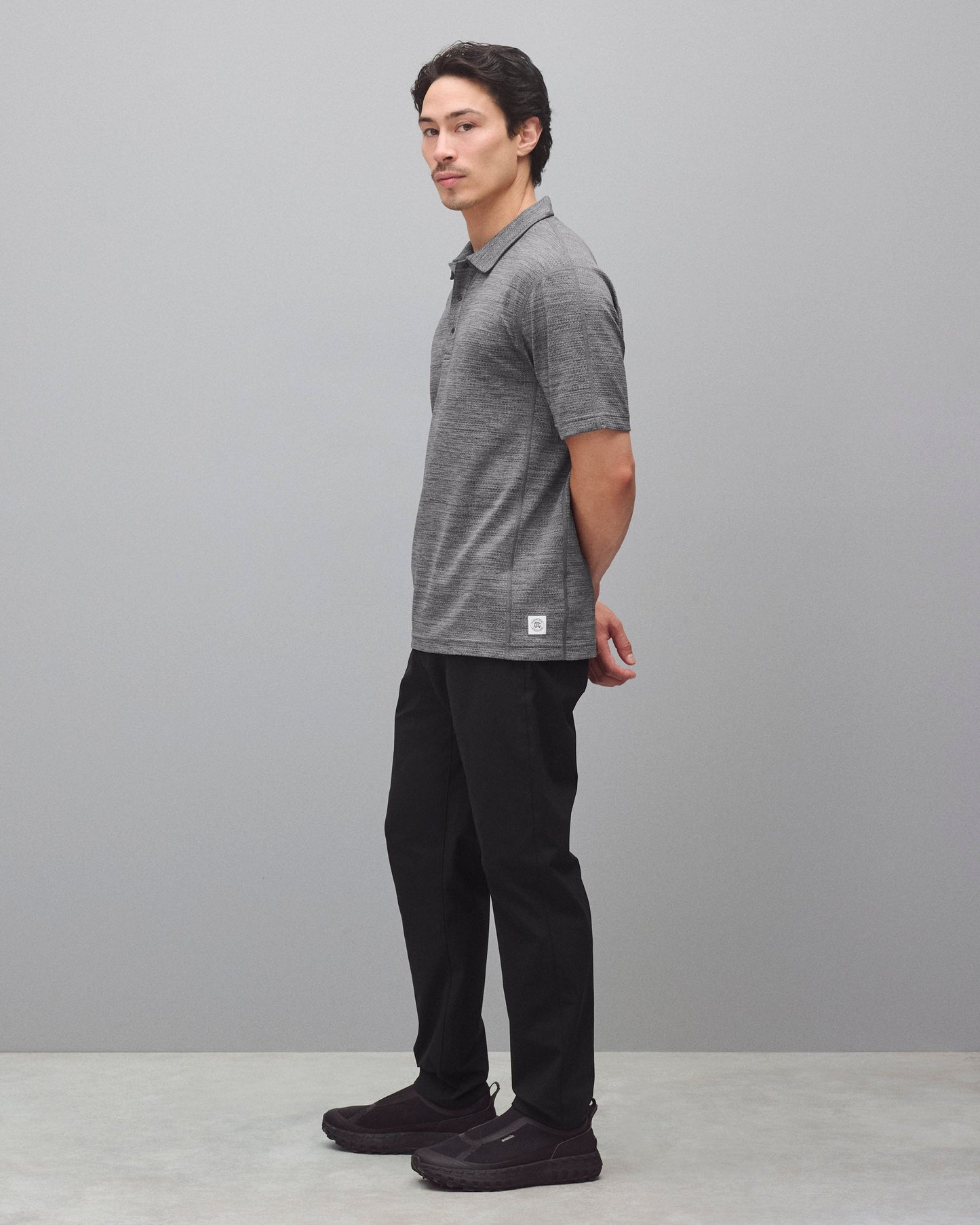 Stretch Warp Knit Coach's Slim Pant Shorter