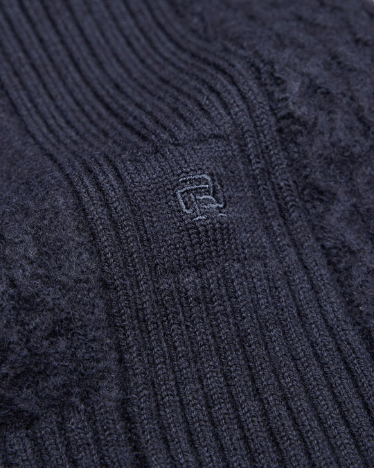 Merino Honeycomb Crewneck