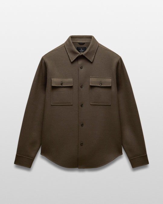 Double Faced Wool Concourse Overshirt