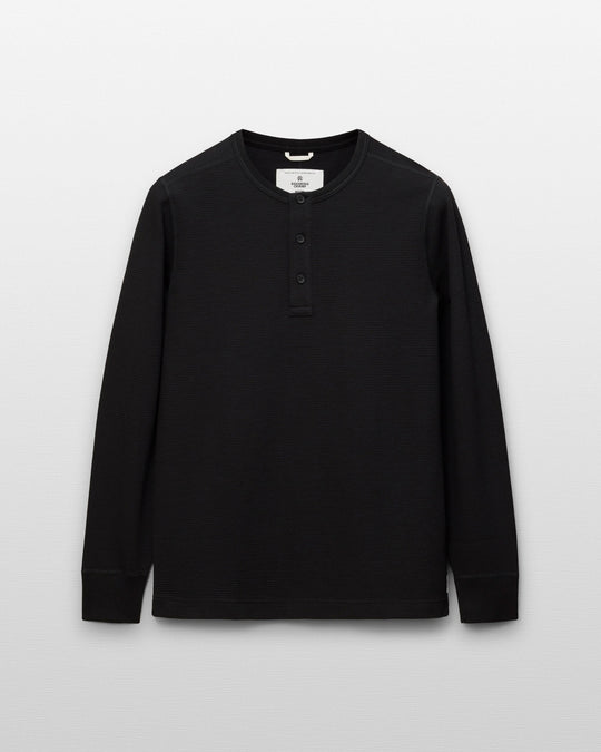 Lightweight Waffle Standard Henley