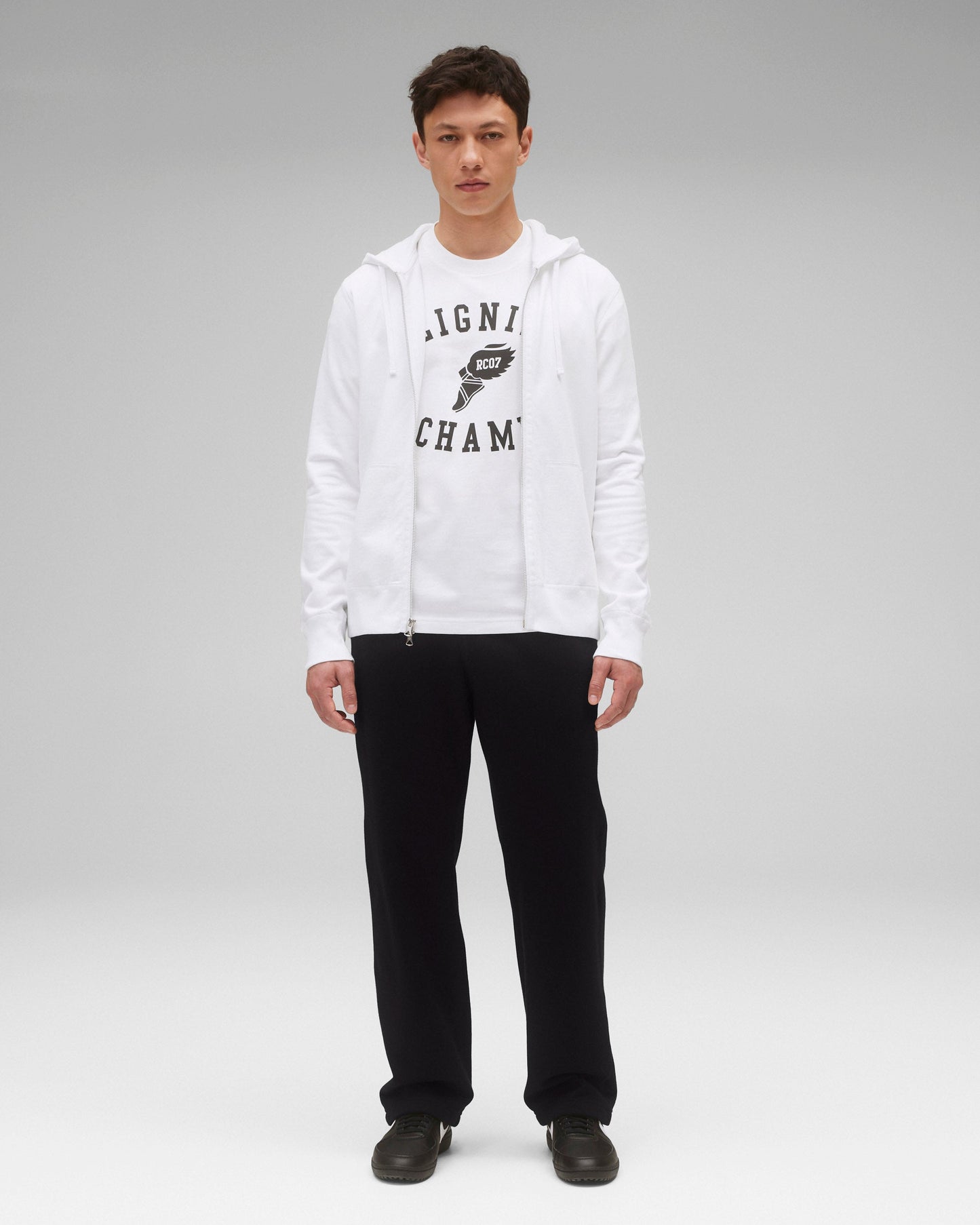 Lightweight Terry Slim Zip Hoodie - Vault
