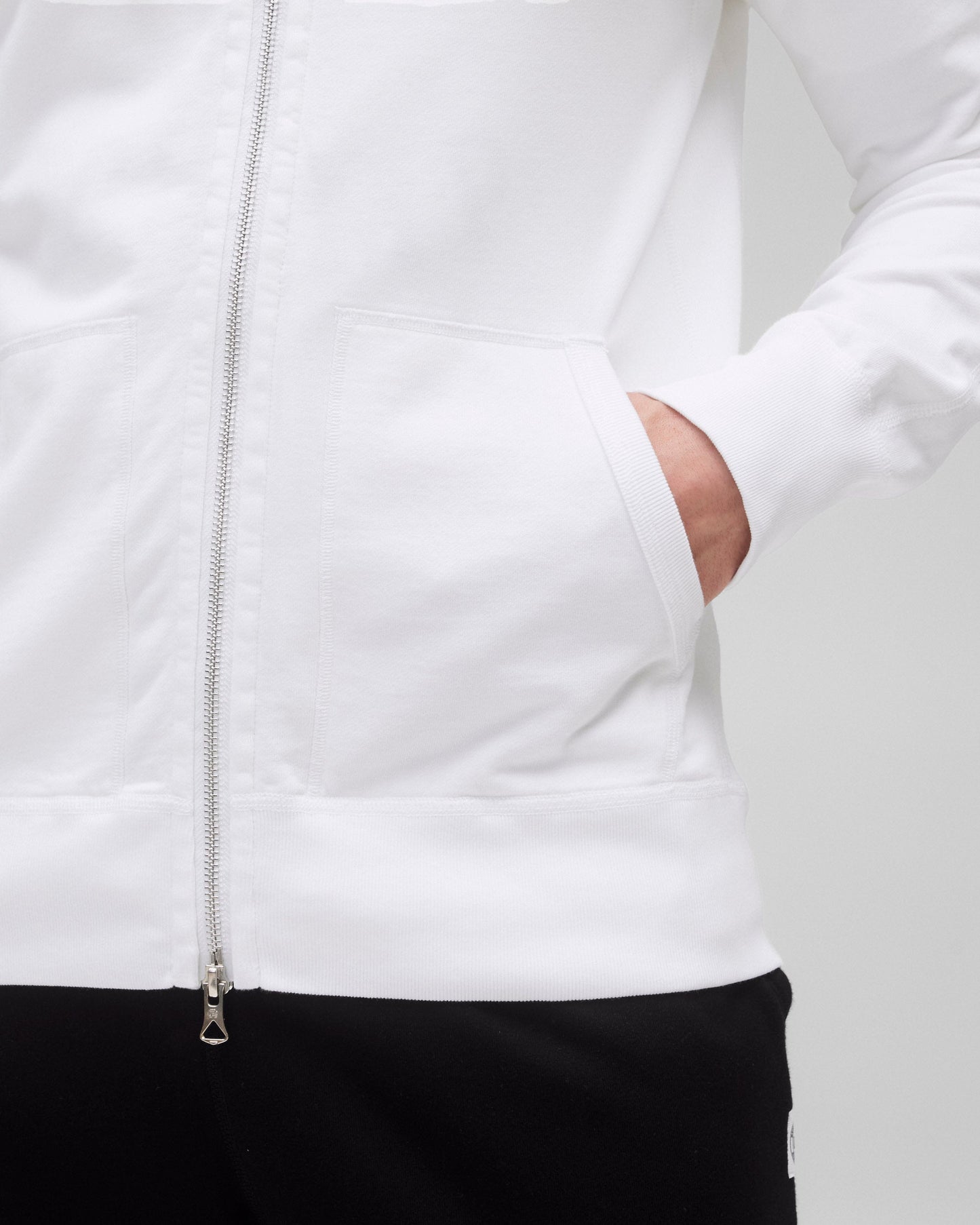 Lightweight Terry Slim Zip Hoodie - Vault