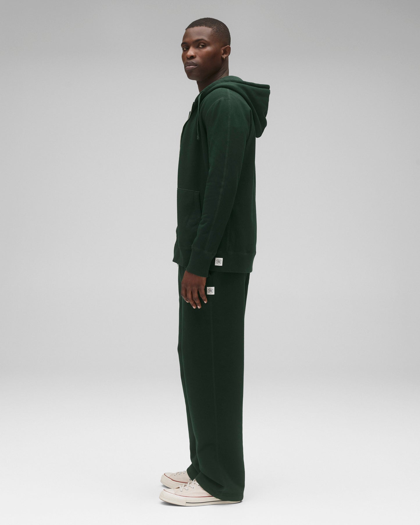 Midweight Terry Slim Zip Hoodie