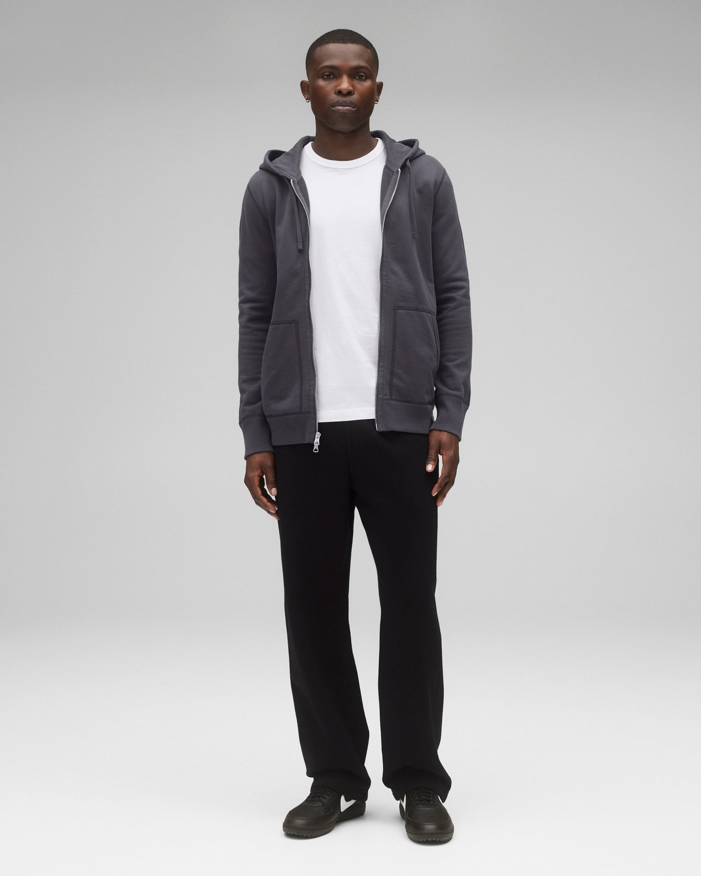 Midweight Terry Slim Zip Hoodie