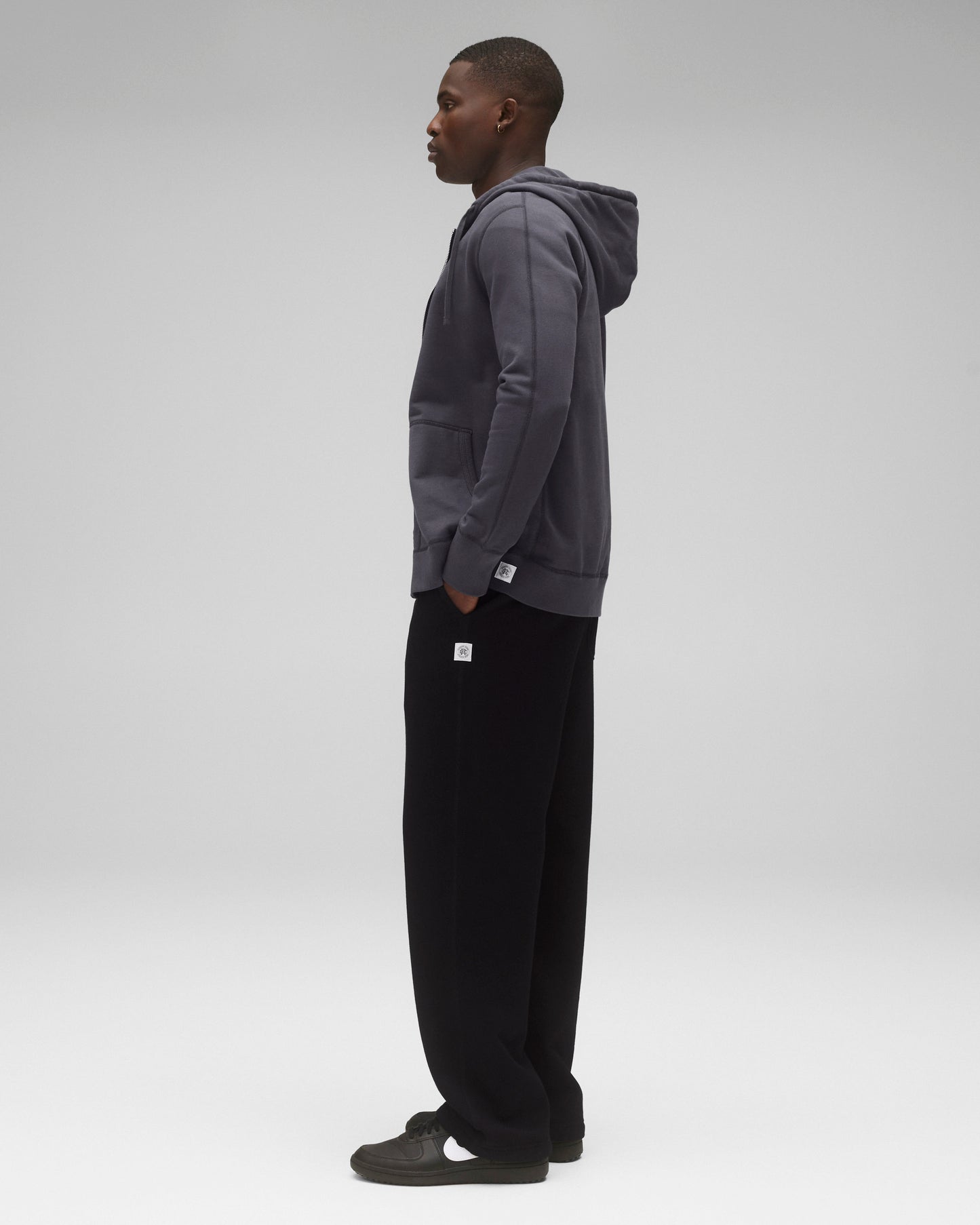 Midweight Terry Slim Zip Hoodie