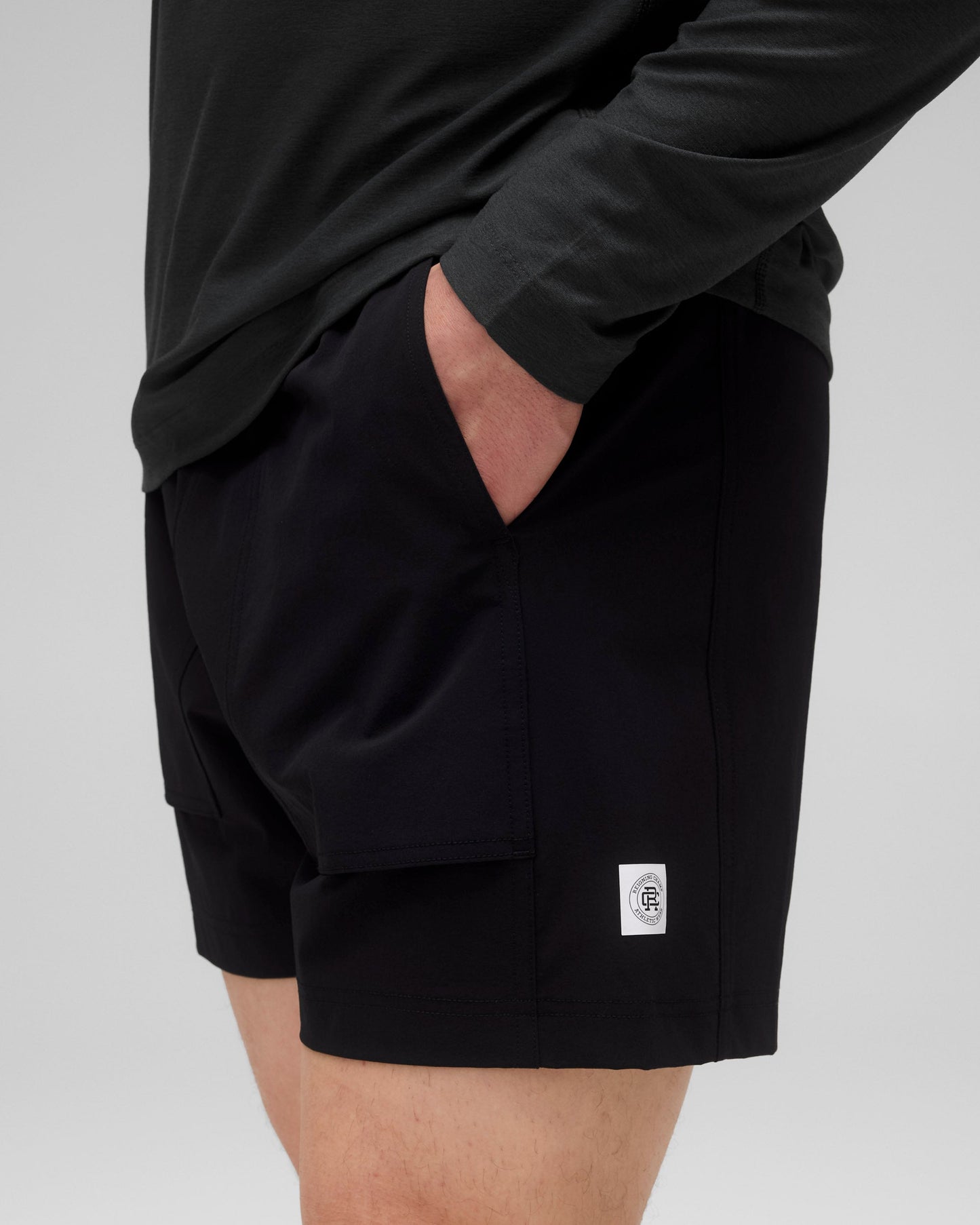 Stretch Nylon Utility Standard Swim Short 6"