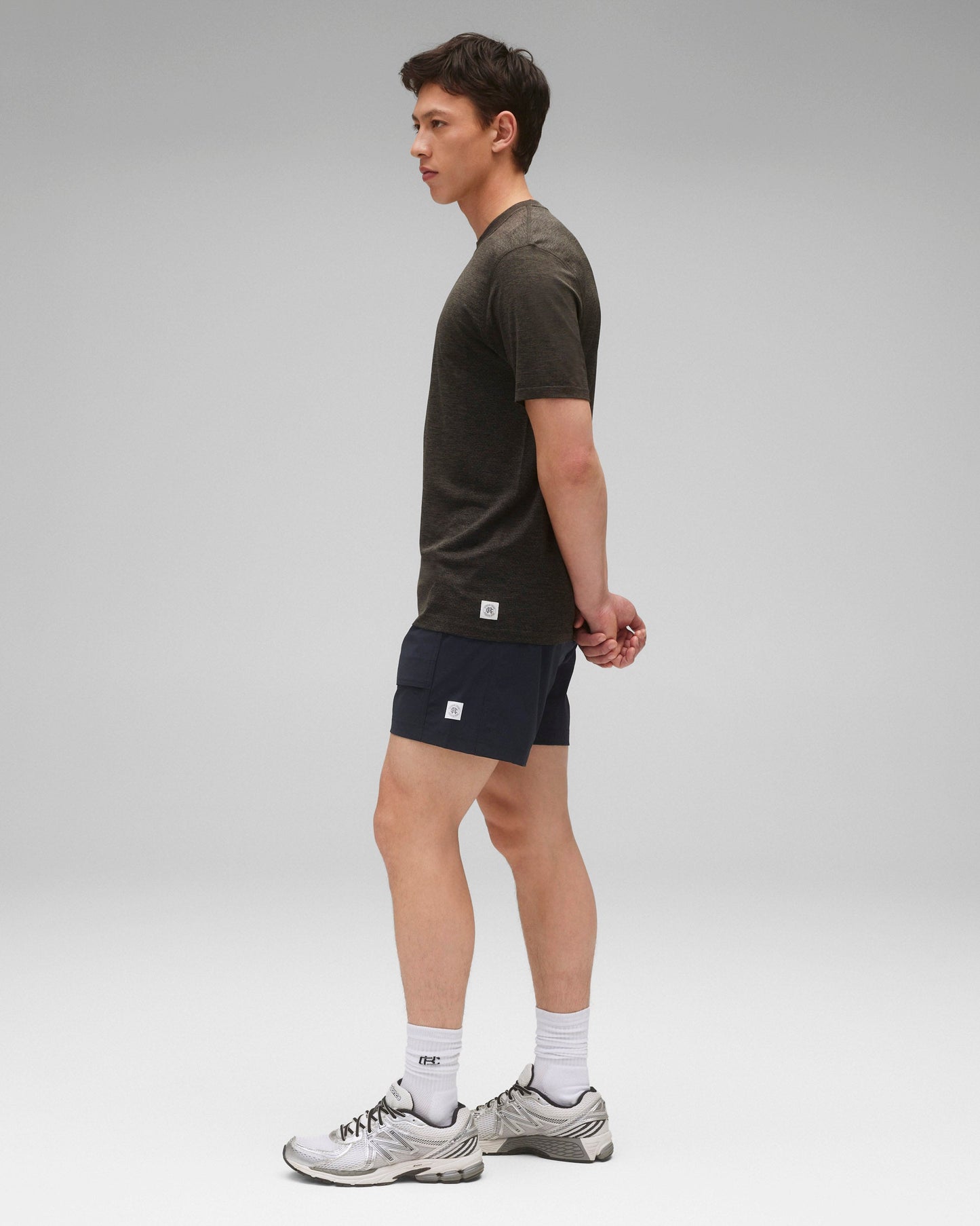 Stretch Nylon Utility Standard Swim Short 6"