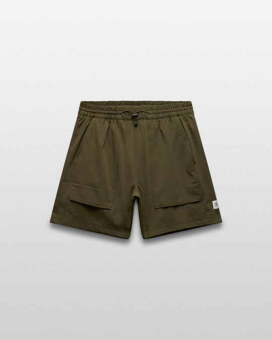 Stretch Nylon Utility Standard Swim Short 6"