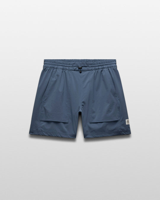 Stretch Nylon Utility Standard Swim Short 6"