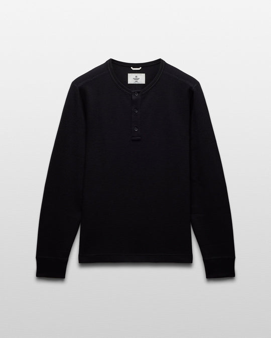 Lightweight Waffle Standard Henley