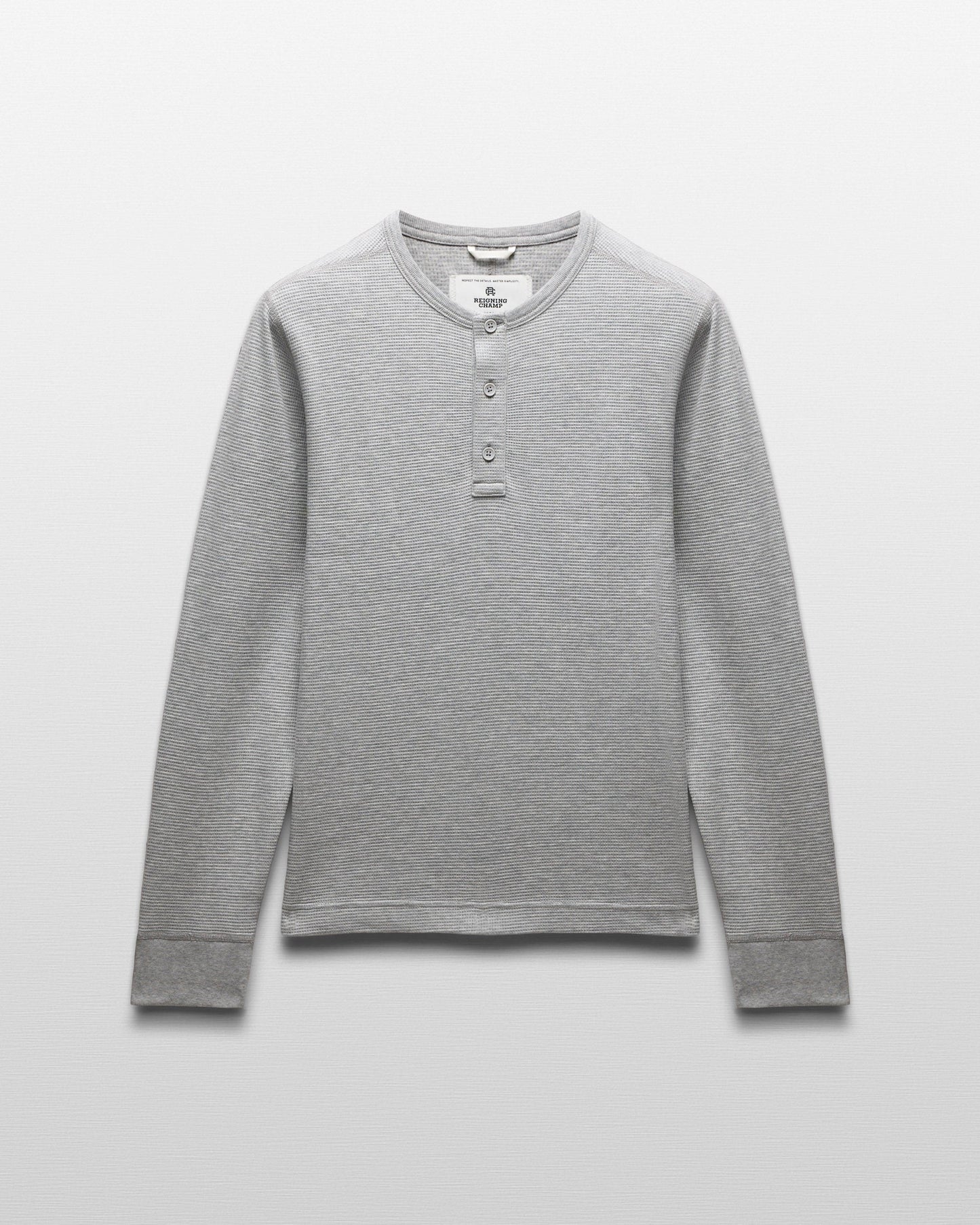 Lightweight Waffle Henley