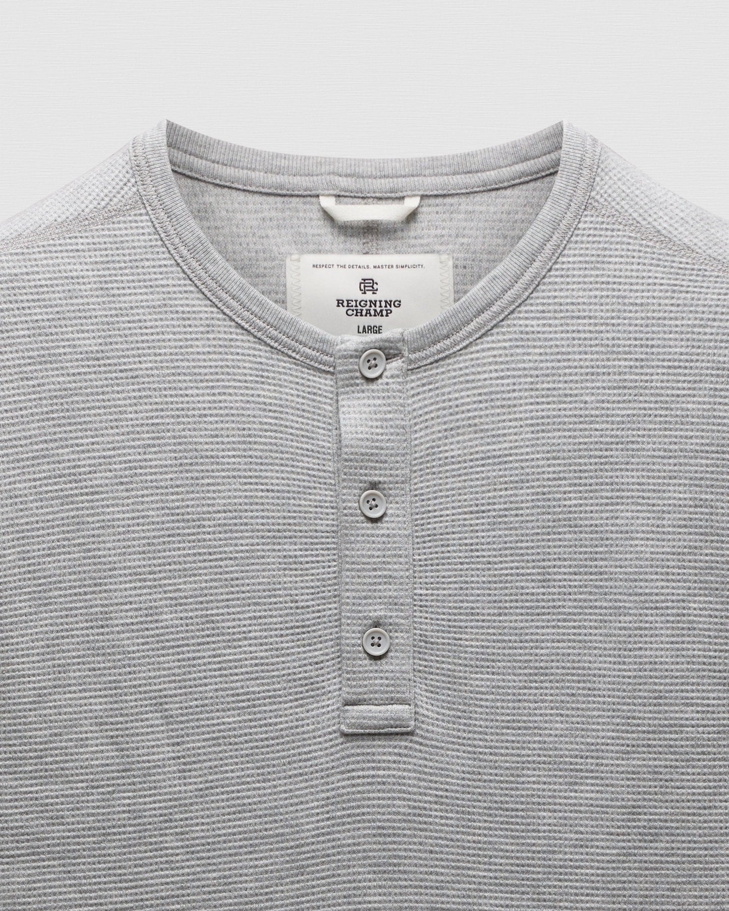 Lightweight Waffle Henley