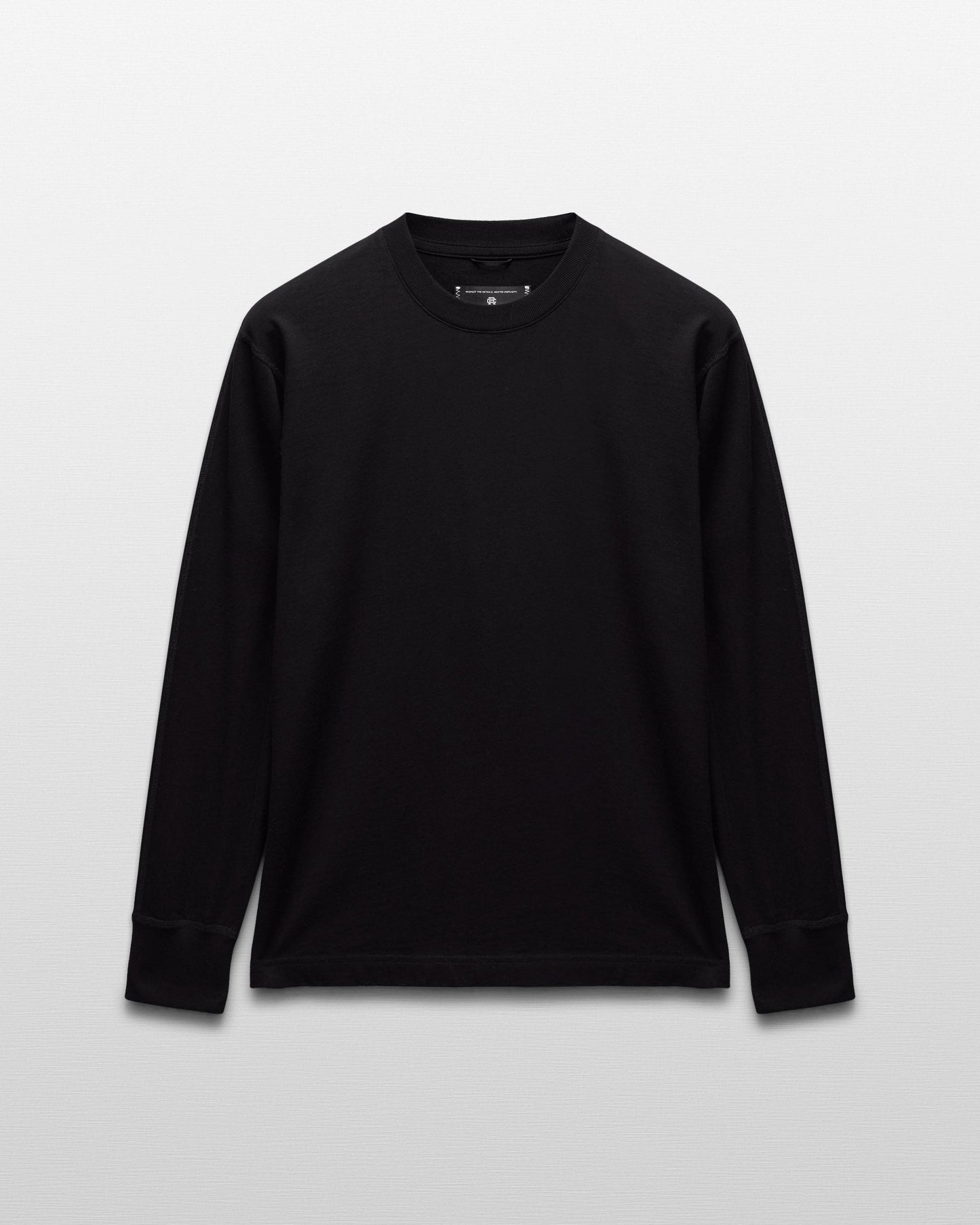 Kyoto Black Midweight Jersey Classic Long Sleeve