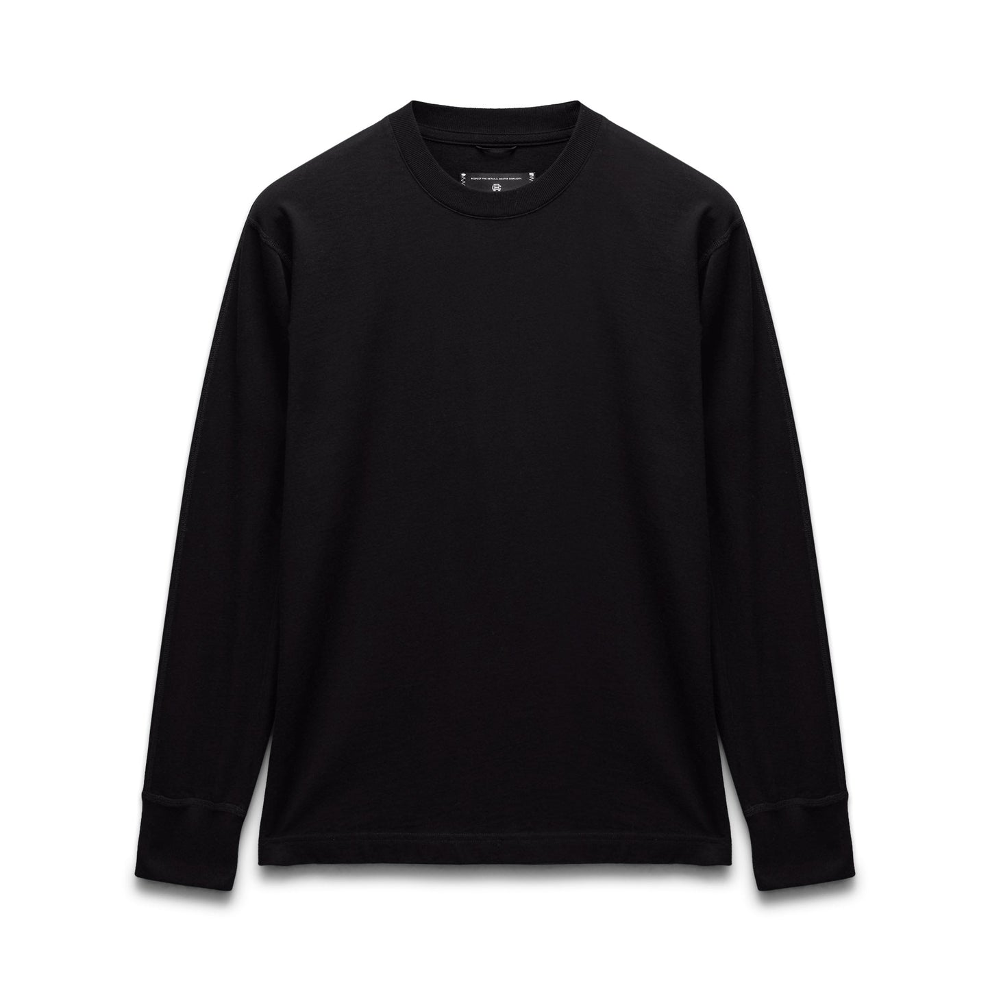 Kyoto Black Midweight Jersey Classic Long Sleeve
