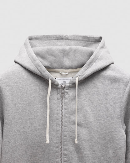 Midweight Terry Slim Zip Hoodie