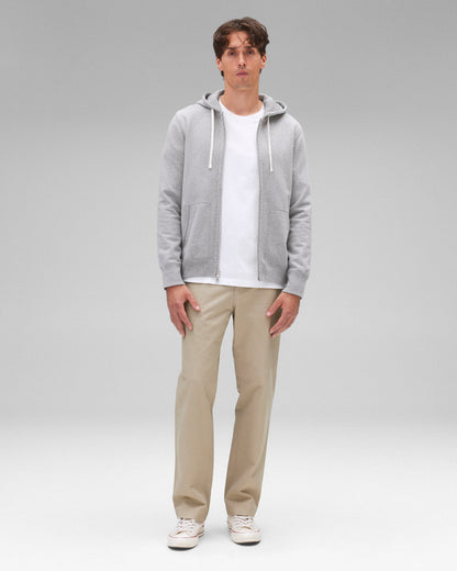 Midweight Terry Slim Zip Hoodie