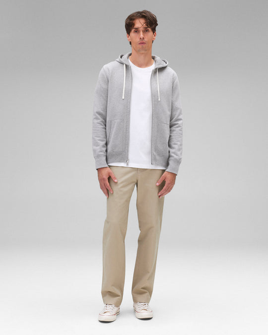 Midweight Terry Slim Zip Hoodie