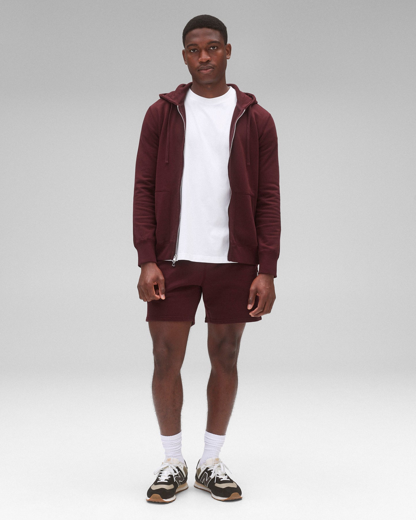 Midweight Terry Slim Zip Hoodie - Vault