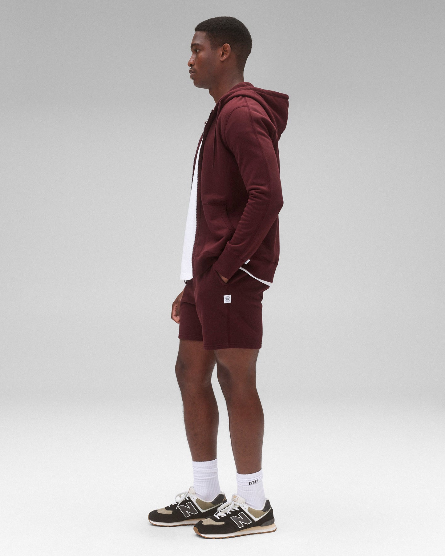 Midweight Terry Slim Zip Hoodie - Vault