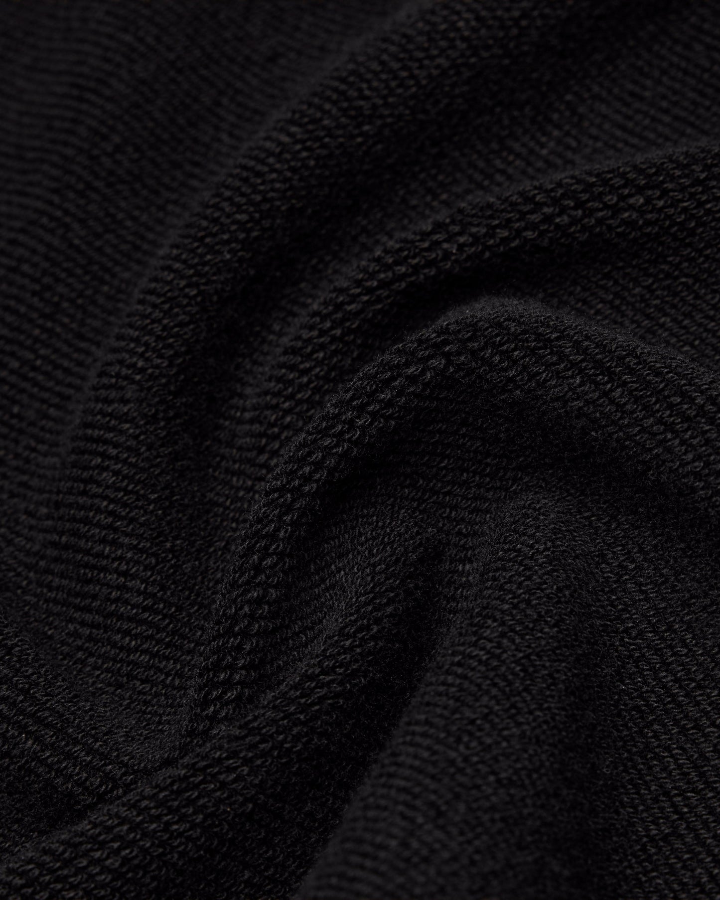 Kyoto Black Midweight Terry Classic Hoodie