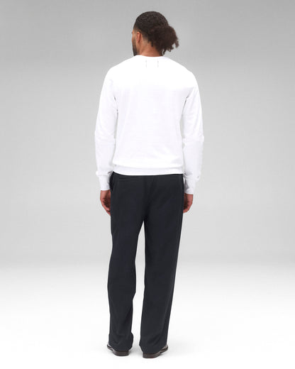 Lightweight Terry Slim Crewneck