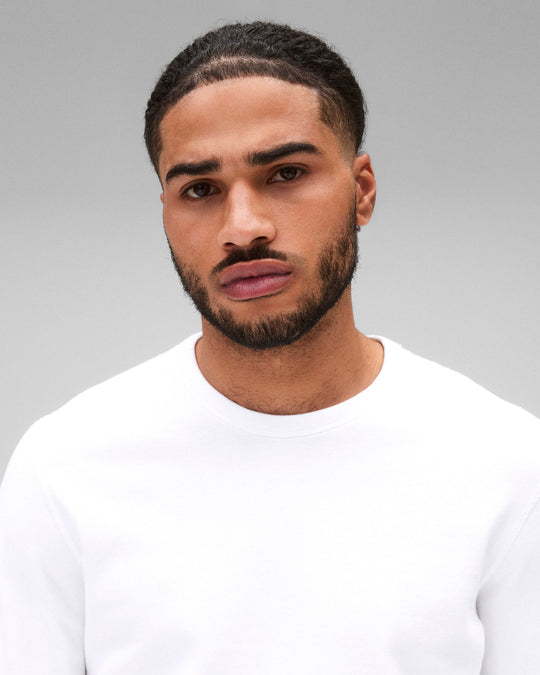 Lightweight Terry Slim Crewneck