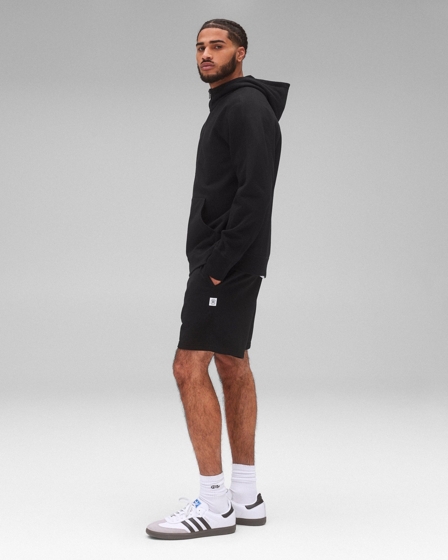 Midweight Terry Racer Zip Hoodie