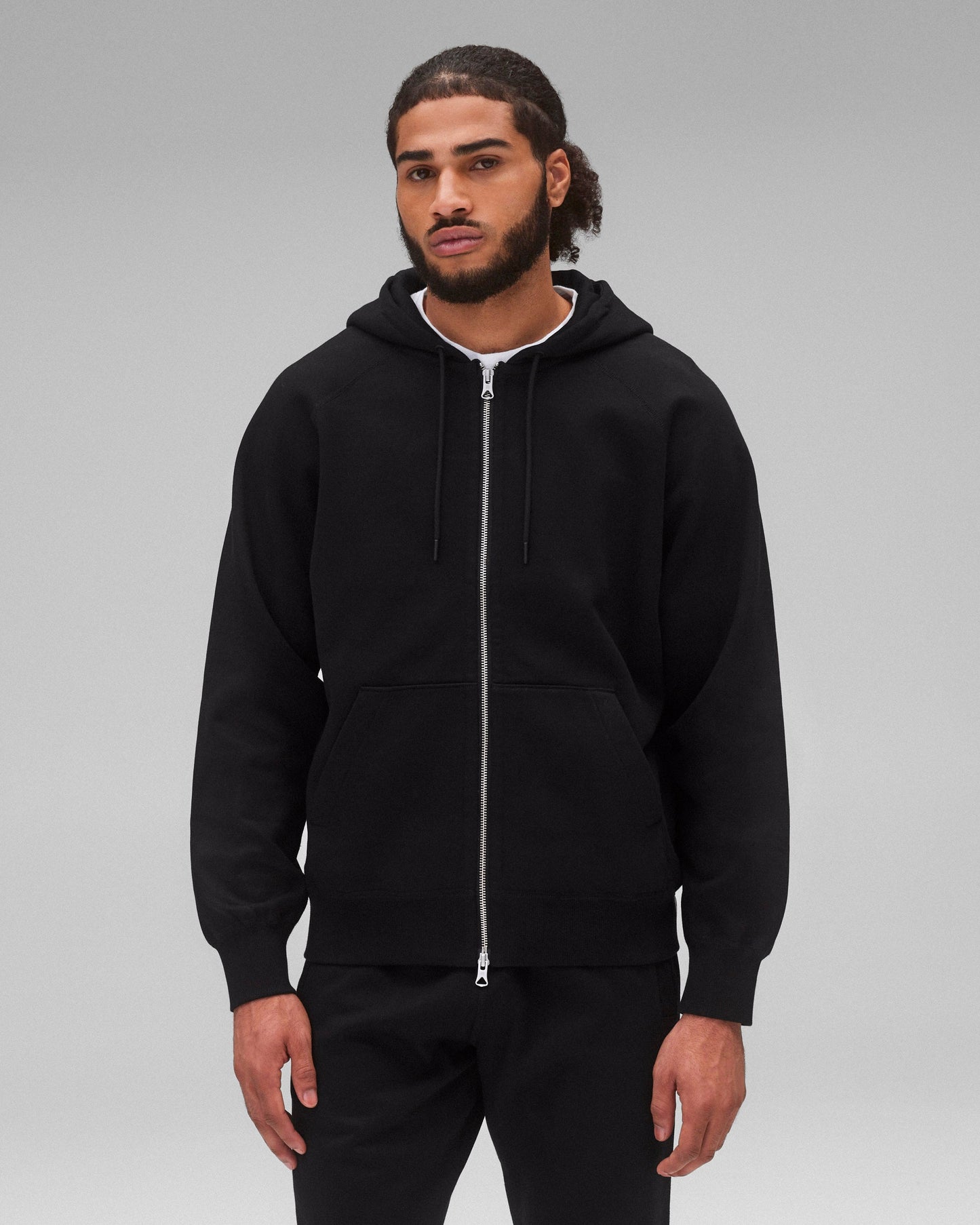 Brushed Fleece Zip Hoodie