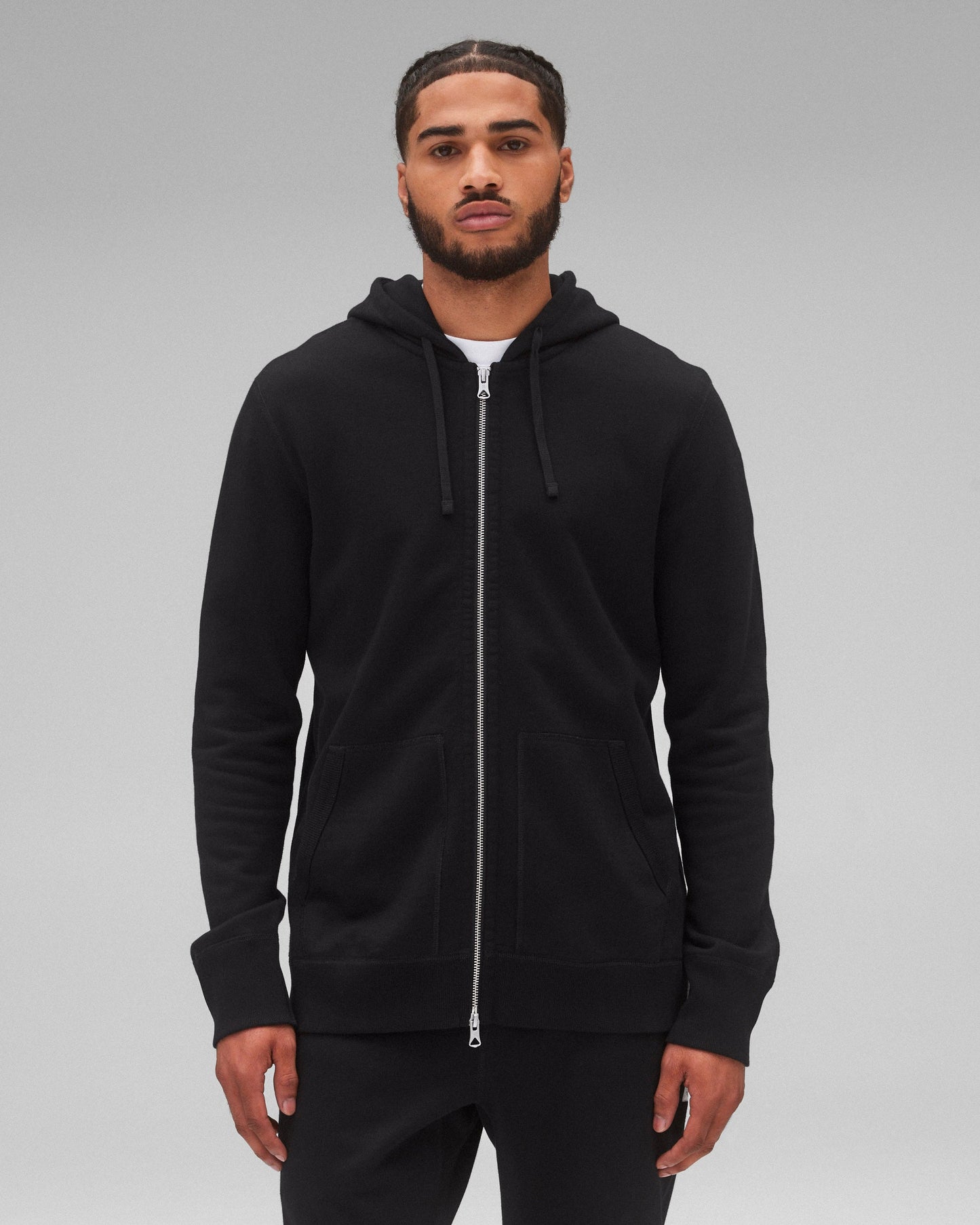 Midweight Terry Slim Zip Hoodie