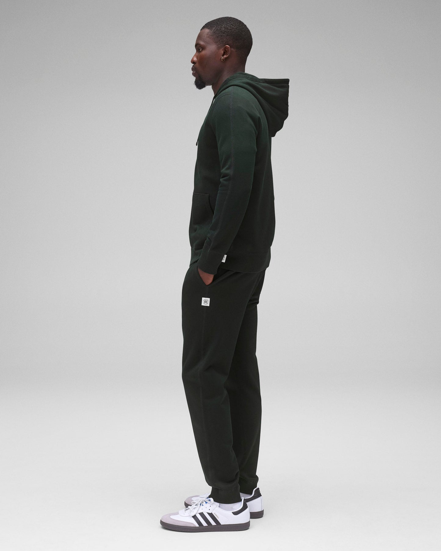 Midweight Terry Slim Zip Hoodie