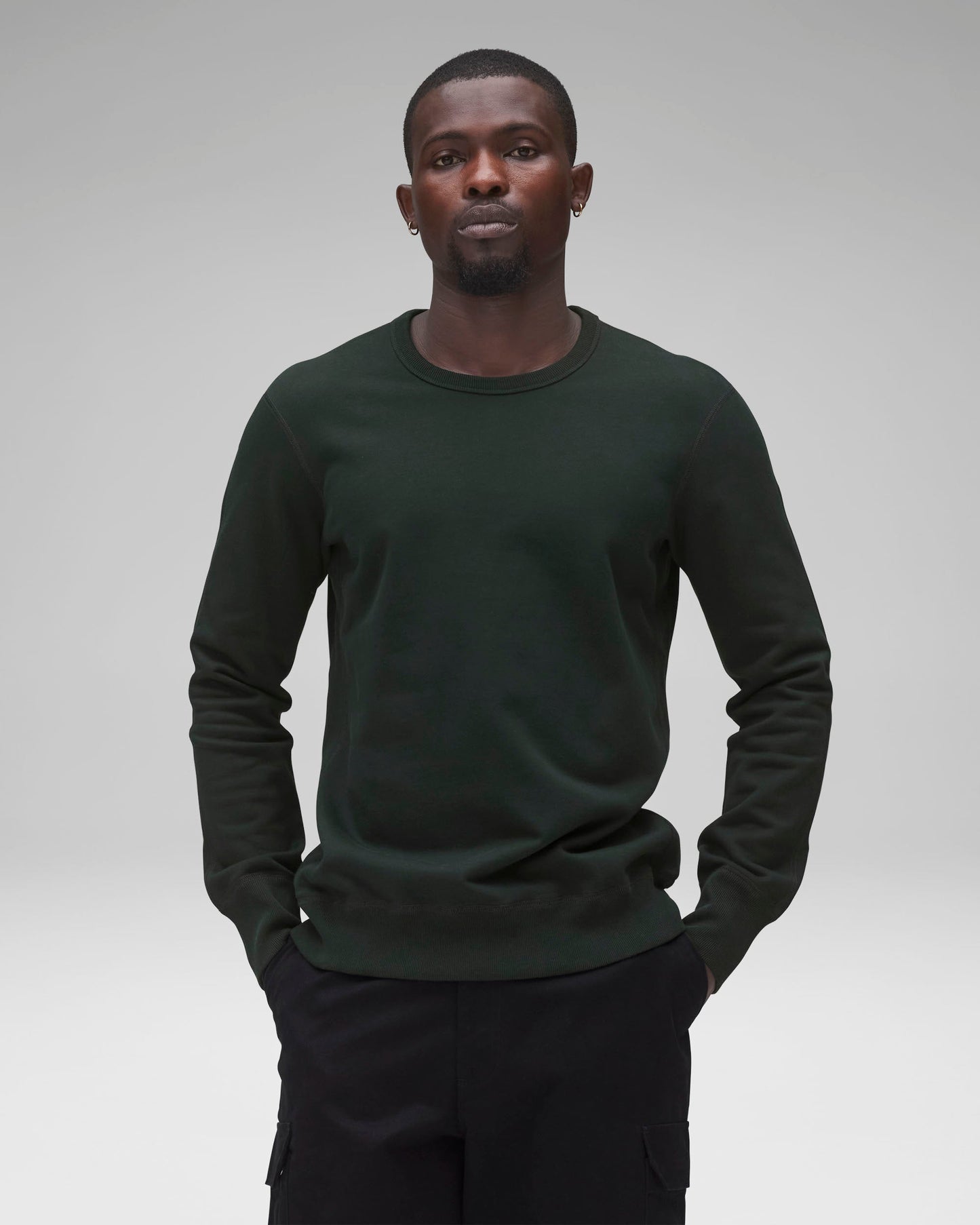 Midweight Terry Slim Crewneck