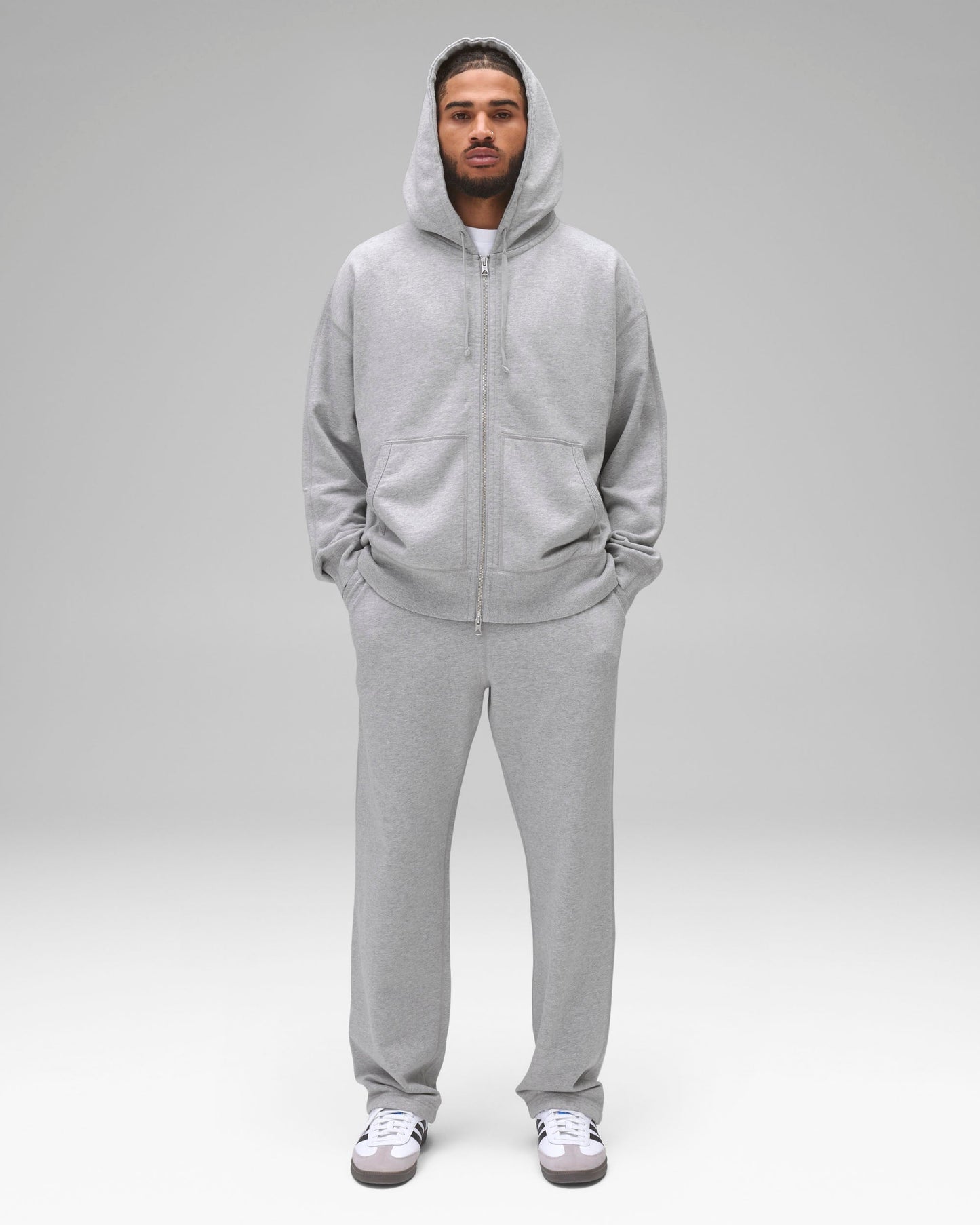 Midweight Terry Relaxed Zip Hoodie