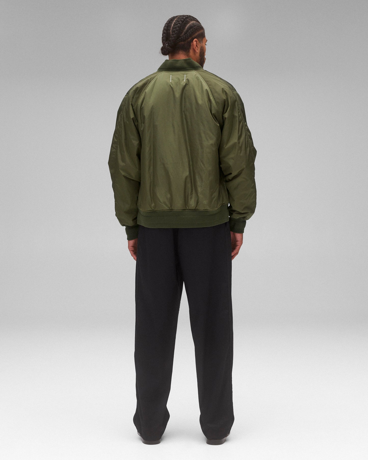 Econyl Satin Nylon Stadium Jacket