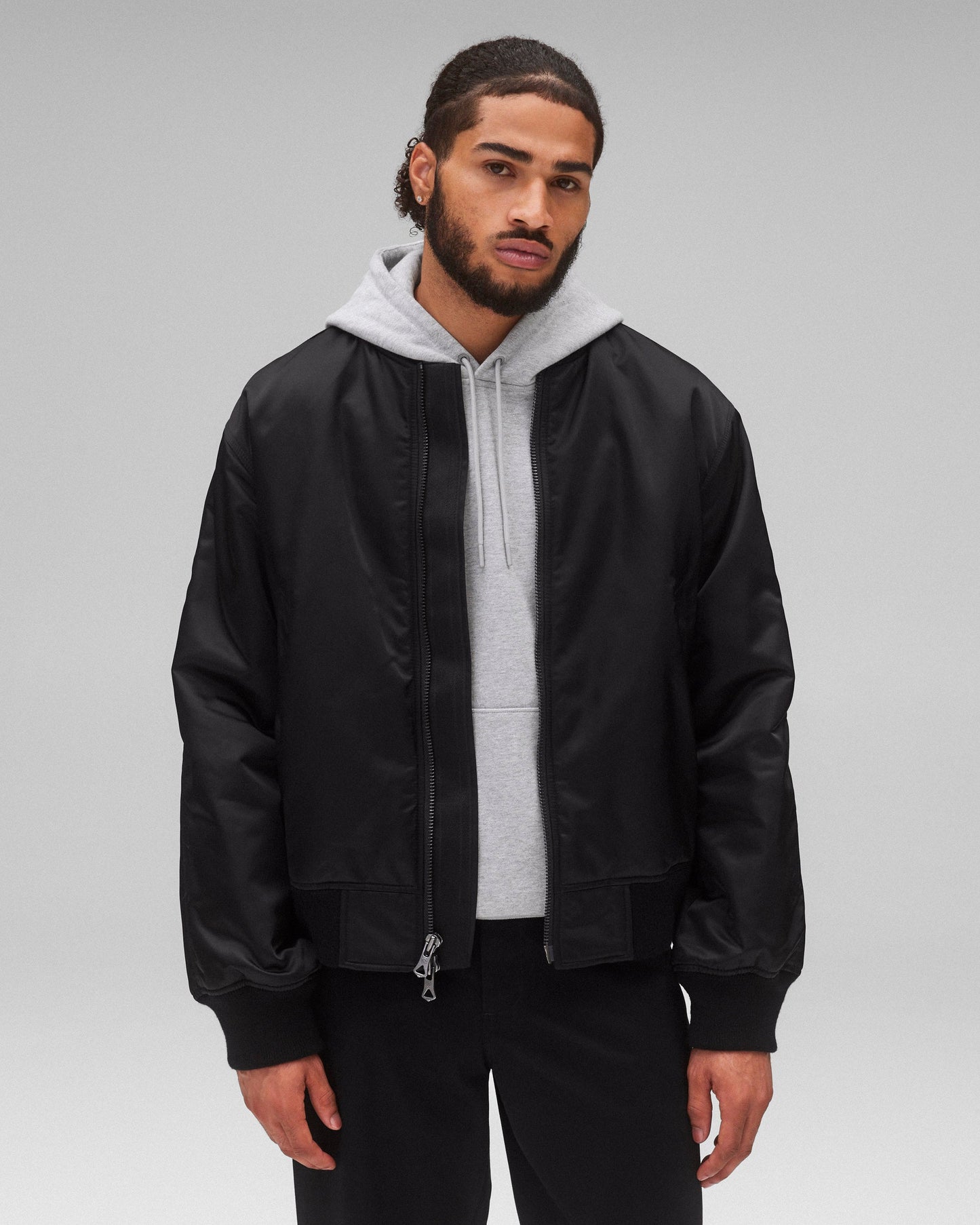 Nylon Twill Crew Jacket