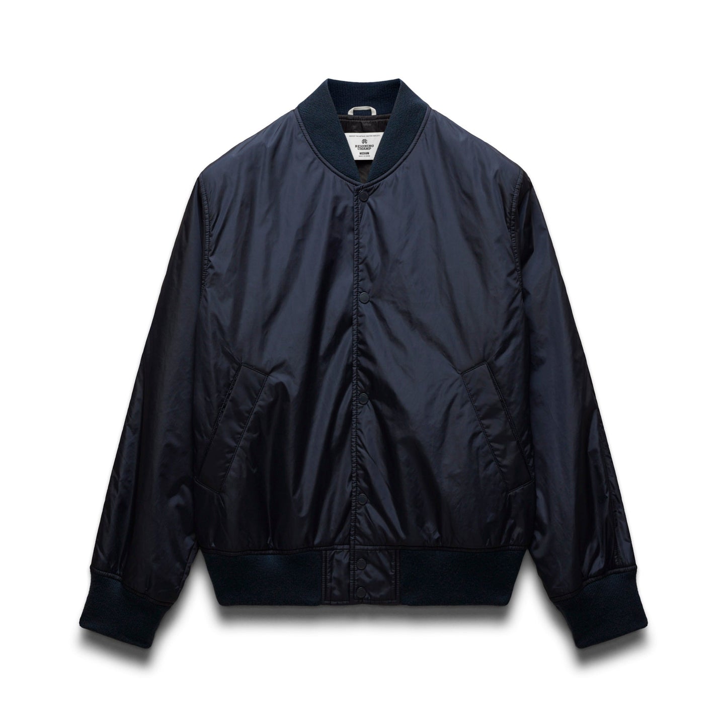 Econyl Satin Nylon Stadium Jacket