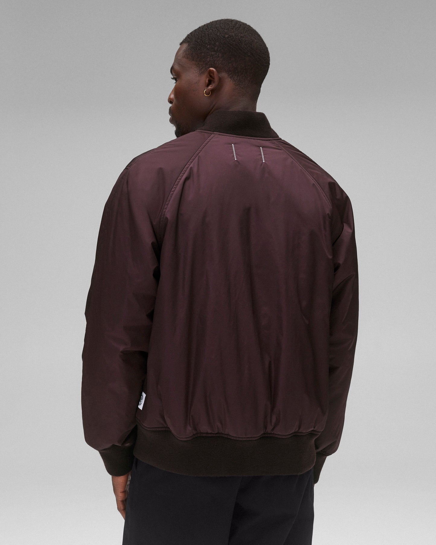 Econyl Satin Nylon Stadium Jacket