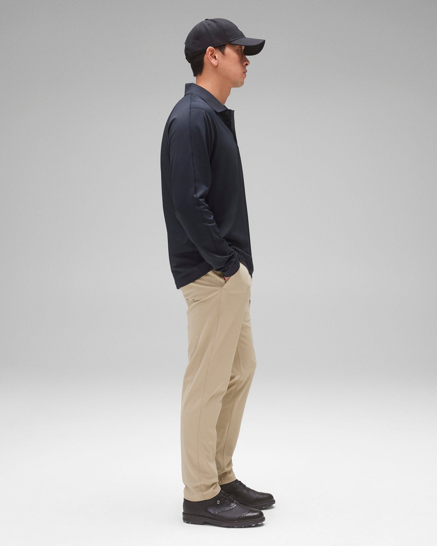 Stretch Warp Knit Slim Coach's Pant