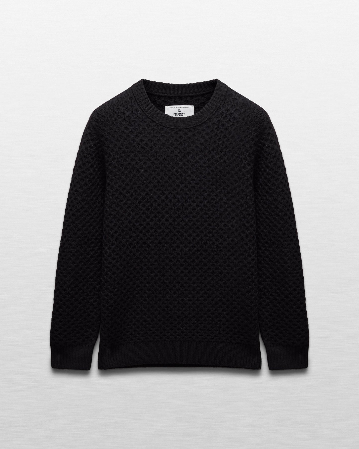 Merino Honeycomb Crewneck