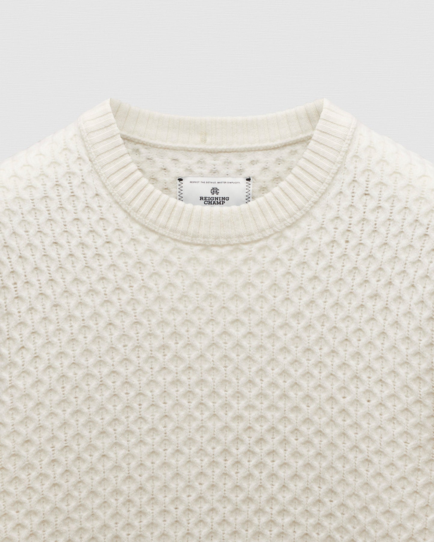 Merino Honeycomb Crewneck